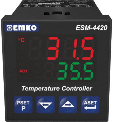 Emko ESM-4420.2.20.0.1/01.02/0.0.0.0 2-Punkt, P, PI, PD, PID Temperaturregler J, K, R, S, T, Pt100 - von Emko