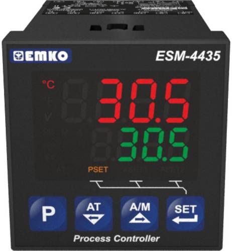 Emko ESM-4435.1.20.0.1/01.01/0.0.0.0 2-Punkt, P, PI, PD, PID Temperaturregler Pt100, T, J, K, R, S - von Emko