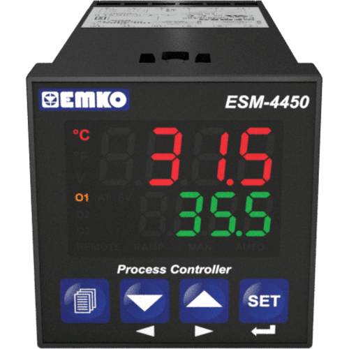 Emko ESM-4450.1.20.1.1/01.04/0.0.0.0 2-Punkt, P, PI, PD, PID Temperaturregler Pt100, J, K, R, S, T - von Emko