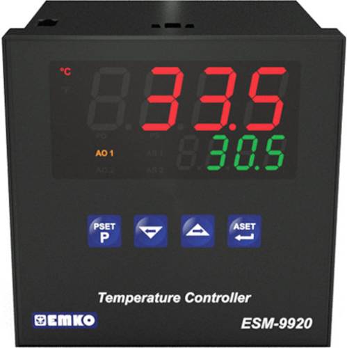 Emko ESM-9920.5.20.0.1/01.02/0.0.0.0 2-Punkt, P, PI, PD, PID Temperaturregler Pt100, J, K, R, S, T - von Emko