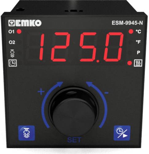 Emko ESM-9945-N.2.20.0.1/01.01/1.0.0.0 2-Punkt, P, PI, PD, PID Temperaturregler Pt100, J, K, R, S -2 von Emko