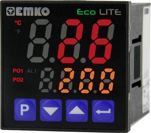 Emko ecoLITE.4.5.2R.0.0 Temperaturregler Pt100, J, K, R, S, T, L -199 bis +999°C Relais 5A (L x B x von Emko