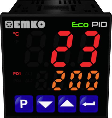 Emko ecoPID.4.5.1R.S.485 Temperaturregler Pt100, J, K, R, S, T, L -199 bis +999°C Relais 5 A, SSR ( von Emko