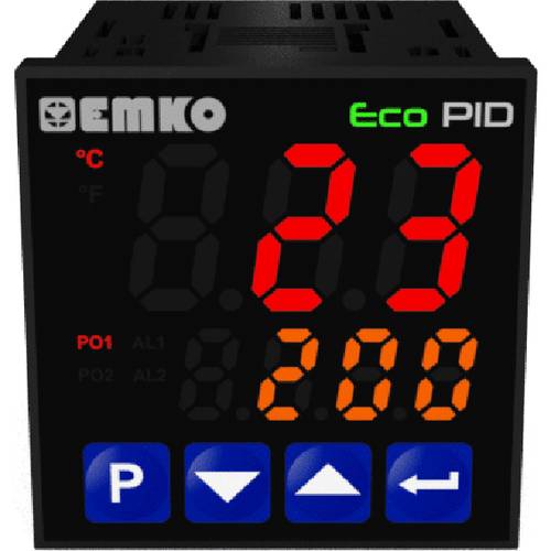 Emko ecoPID.4.6.2R.S.0 Temperaturregler Pt100, J, K, R, S, T, L -199 bis +999°C Relais 5 A, SSR (L von Emko