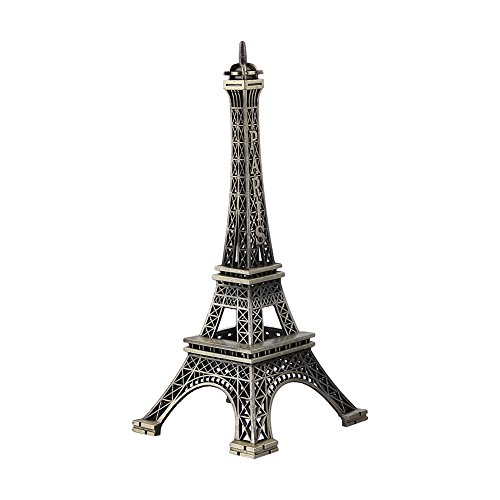 Emoshayoga Eiffelturm-Modell - Antike Bronze-Paris-Eiffelturm-Statue, Vintage-Legierungsmodell, Desktop-Dekoration, Eiffelturm-Statue-Dekoration(10CM) von Emoshayoga