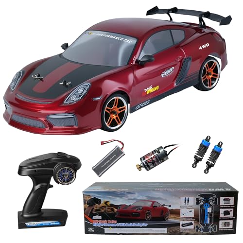 Emphsism 4WD RC Drift Auto 30 km/h | 1:10 Ferngesteuertes Auto, RC540 Motor 2,4 GHz Fernsteuerung Einstellbare Stoßdämpfer 2000mAh Akku Sofort einsatzbereit für Asphalt/Beton/Innenböden Emphsism 4WD RC Drift Auto 30 km/h | 1:10 Ferngesteuertes Auto, RC540 Motor 2,4 GHz Fernsteuerung Einstellbare Stoßdämpfer 2000mAh Akku Sofort einsatzbereit für Asphalt/Beton/Innenböden von Emphsism