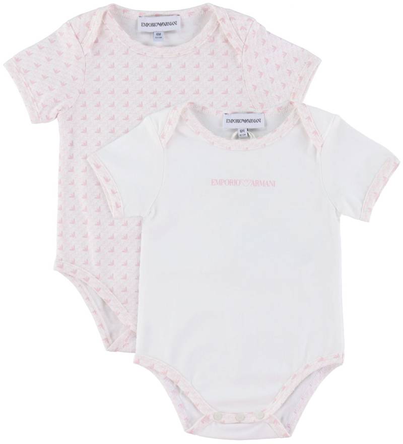 Emporio Armani Body k/ä - 2er-Pack - Weiß/Rosa m. Logos - Emporio Armani - 9 mt - Body K/Ä Emporio Armani Body k/ä - 2er-Pack - Weiß/Rosa m. Logos - Emporio Armani - 9 mt - Body K/Ä von Emporio Armani