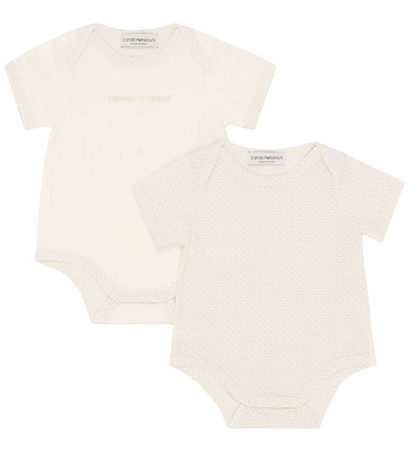 Emporio Armani Bodys k/ä - 2er-Pack - Weiß/Beige m. Logo - Emporio Armani - 1 mt - Body K/Ä Emporio Armani Bodys k/ä - 2er-Pack - Weiß/Beige m. Logo - Emporio Armani - 1 mt - Body K/Ä von Emporio Armani