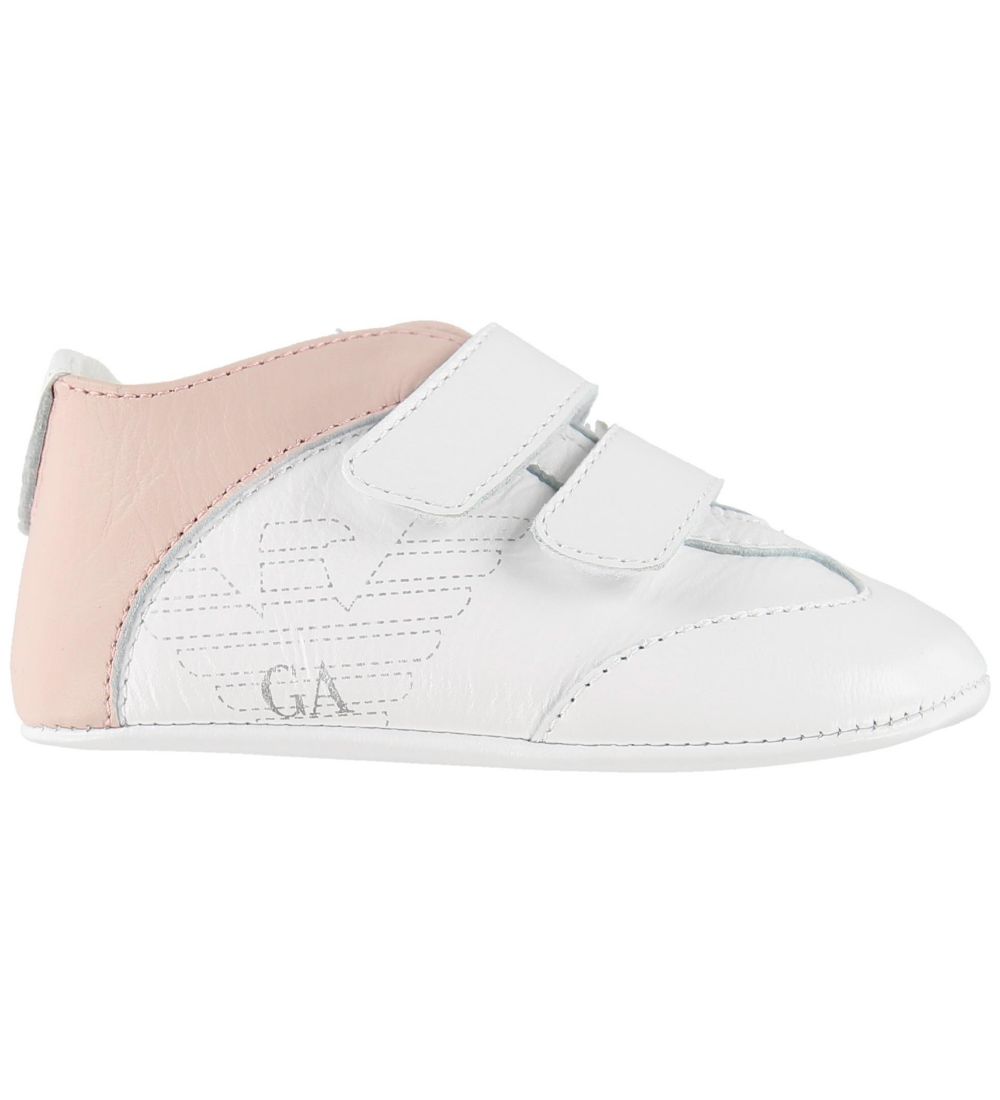 Emporio Armani Leder-Krabbelschuhe - Weiß m. Puder - Emporio Armani - 17 - Leder-Krabbelschuhe Emporio Armani Leder-Krabbelschuhe - Weiß m. Puder - Emporio Armani - 17 - Leder-Krabbelschuhe von Emporio Armani