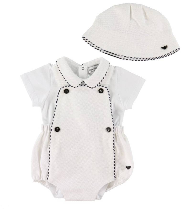Emporio Armani Set - Body/Latzhosen/Bølleaht - Weiß - Emporio Armani - 3 mt - Body K/Ä Emporio Armani Set - Body/Latzhosen/Bølleaht - Weiß - Emporio Armani - 3 mt - Body K/Ä von Emporio Armani