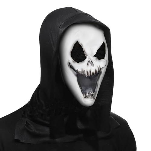 Emwel Halloween-Horror-Schrei-Maske, Geister-Gesichtsmaske, gruselige Filmmaske für Kinder und Erwachsene, für Spukhäuser, Themenpartys von Emwel