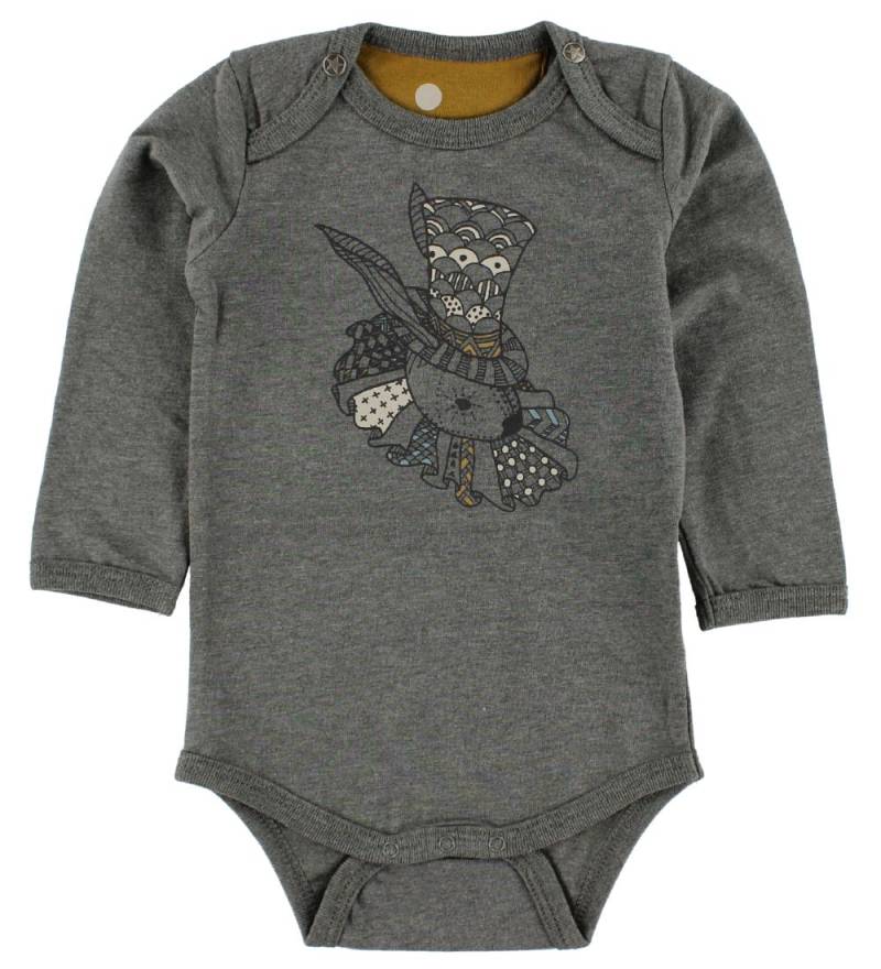 En Fant Body - l/ä - Grau Meliert m. Print - En Fant - 50 - Body L/Ä En Fant Body - l/ä - Grau Meliert m. Print - En Fant - 50 - Body L/Ä von En Fant