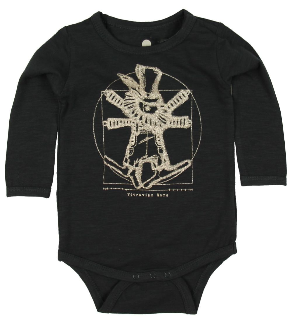 En Fant Body l/ä - Schwarz m. Goldprint - En Fant - 56 - Body L/Ä En Fant Body l/ä - Schwarz m. Goldprint - En Fant - 56 - Body L/Ä von En Fant