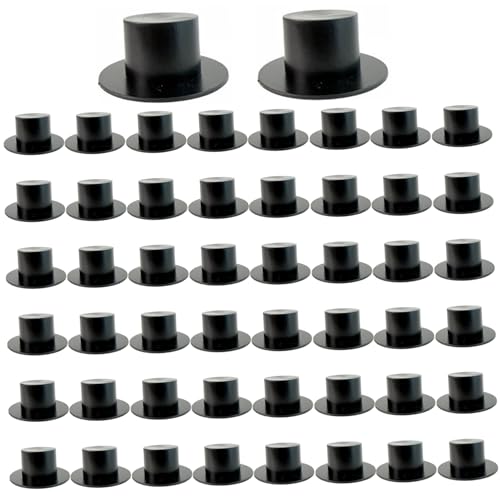 Enbebamd 50 PCs winzige Top -Hüte, 2 Plastik -Mini -Top -Hut für DIY Bastelprojekte Haarzubehör Weihnachten Halloween Dekoration Party Ornamente Enbebamd 50 PCs winzige Top -Hüte, 2 Plastik -Mini -Top -Hut für DIY Bastelprojekte Haarzubehör Weihnachten Halloween Dekoration Party Ornamente von Enbebamd