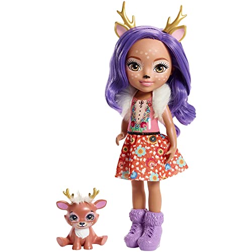 Enchantimals Huggable Cuties DANESSA Deer DOLL & Sprint Figure von Enchantimals