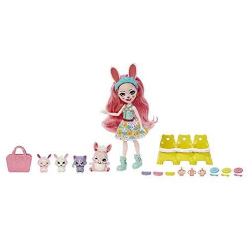 Enchantimals Baby Best Friends - Bree Bunny und Twist Puppe mit 12 Überraschungen in jeder Box, inklusive 15 cm großer Puppe, für Kinder ab 4 Jahren, HLK85 von Enchantimals