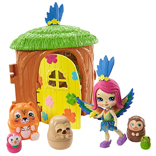 Enchantimals GTM49 - Secret Besties Peeki Parrots Baumhaus,Spielzeug, tolles Geschenk für Kinder ab 3 Jahren von Enchantimals