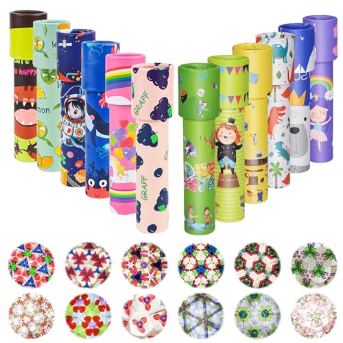 Encuryna 12 Stück Klassisches Kaleidoskop für Kinder - Vintage Lernspielzeug, Retro Mitgebsel für Kindergeburtstag, Neujahr, Weihnachten, Schule, Klassenzimmer (Zufällige Farben) Encuryna 12 Stück Klassisches Kaleidoskop für Kinder - Vintage Lernspielzeug, Retro Mitgebsel für Kindergeburtstag, Neujahr, Weihnachten, Schule, Klassenzimmer (Zufällige Farben) von Encuryna