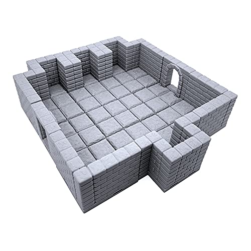 EnderToys Deluxe Locking Dungeon Tiles – Antike Nischen, bemalbar, 3D-gedruckte Tischplatte, Rollenspiel, Geländelandschaft, für 28 mm Miniaturen von EnderToys