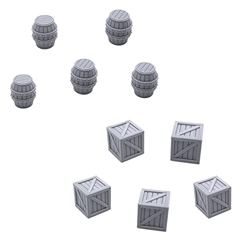 EnderToys Crates and Barrels, Terrain Scenery for Tabletop 28mm Miniatures Wargame, 3D Printed and Paintable EnderToys Crates and Barrels, Terrain Scenery for Tabletop 28mm Miniatures Wargame, 3D Printed and Paintable von EnderToys