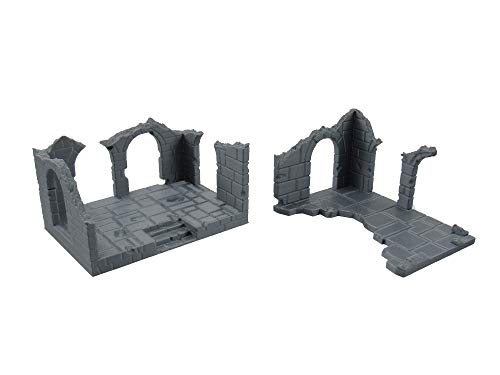 EnderToys Destroyed Brick Buildings, Terrain Scenery for Table Top 32 mm Miniatures Wargame, 3D Printed and Painted EnderToys Destroyed Brick Buildings, Terrain Scenery for Table Top 32 mm Miniatures Wargame, 3D Printed and Painted von EnderToys