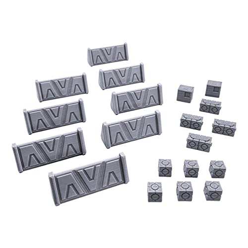 EnderToys Galactic Legion Barricades & Kisten, Terrain Scenery für Tischplatte 28 mm Miniaturen Wargame, 3D gedruckt und bemalbar EnderToys Galactic Legion Barricades & Kisten, Terrain Scenery für Tischplatte 28 mm Miniaturen Wargame, 3D gedruckt und bemalbar von EnderToys