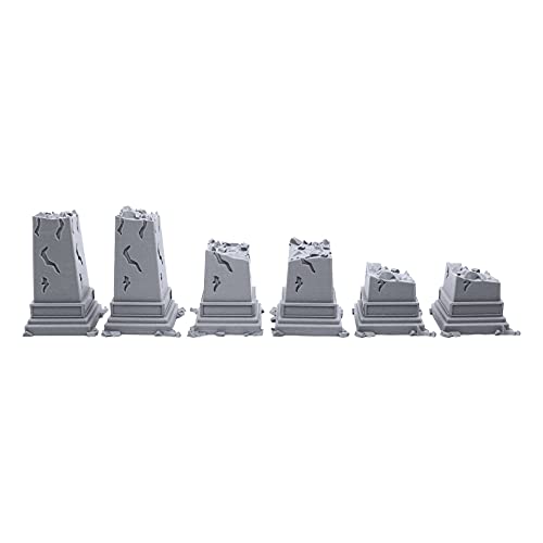 EnderToys Gebrochene Säulen, Terrain Landschaft für Tischplatte, 28 mm, Miniaturen Wargame, 3D-gedruckt und bemalbar EnderToys Gebrochene Säulen, Terrain Landschaft für Tischplatte, 28 mm, Miniaturen Wargame, 3D-gedruckt und bemalbar von EnderToys