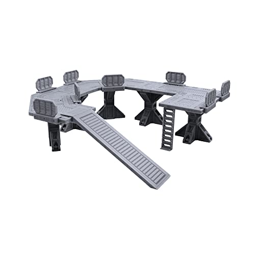 EnderToys Mid-Level Industrial Skirmish Field, Geländelandschaft für Necromunda, Kill Team, kompatibel mit Sektormechanikus, 3D gedruckt und lackierbar von EnderToys