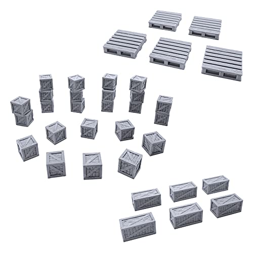 EnderToys Rustikale Kisten und Paletten, Terrain-Landschaft für Tischplatte, 28 mm, Miniaturen, Kriegsspiel, 3D-gedruckt und bemalbar EnderToys Rustikale Kisten und Paletten, Terrain-Landschaft für Tischplatte, 28 mm, Miniaturen, Kriegsspiel, 3D-gedruckt und bemalbar von EnderToys