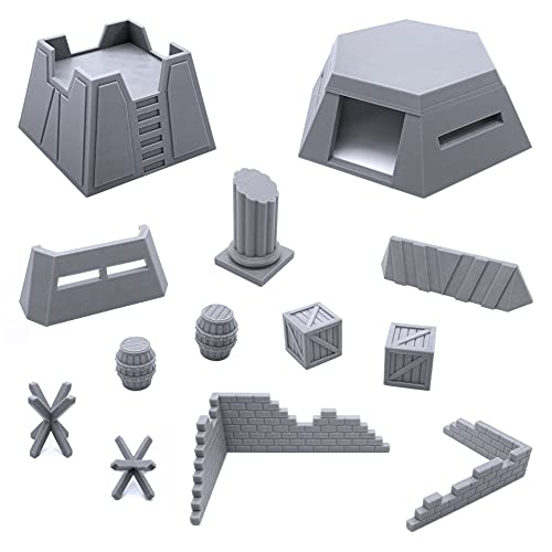 EnderToys Scenery Bundle, Terrain Scenery for Tabletop 28mm Miniatures Wargame, 3D Printed and Paintable EnderToys Scenery Bundle, Terrain Scenery for Tabletop 28mm Miniatures Wargame, 3D Printed and Paintable von EnderToys
