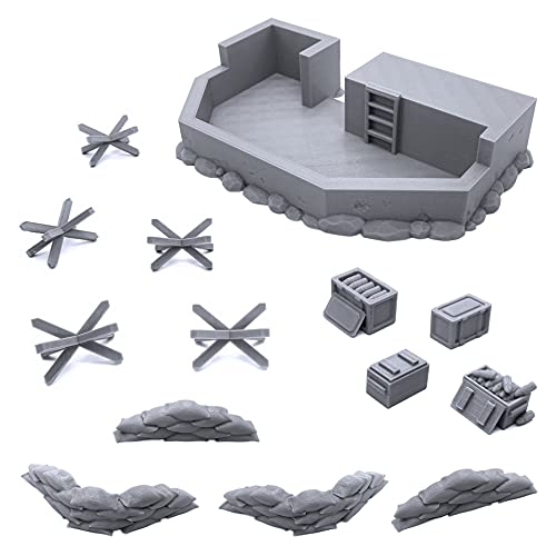 EnderToys Siege The Shore, Terrain Scenery for Table Top 28 mm Miniatures Wargame, 3D gedruckt und bemalbar EnderToys Siege The Shore, Terrain Scenery for Table Top 28 mm Miniatures Wargame, 3D gedruckt und bemalbar von EnderToys