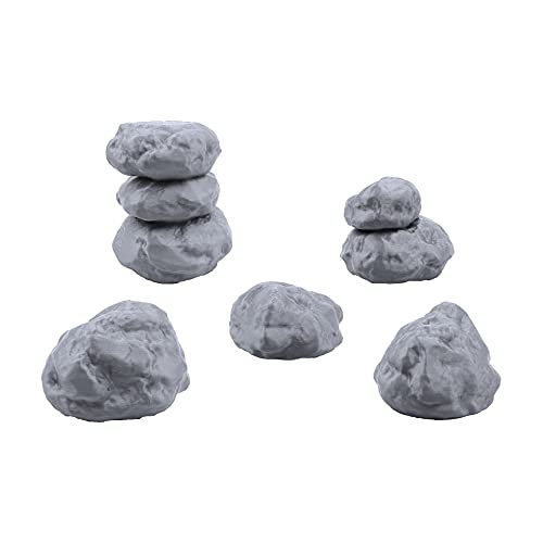 EnderToys Gestapelte Steine und Fels, Geländelandschaft für Tischplatte, 32 mm Miniaturen, Wargame, 3D-gedruckt und lackierbar von EnderToys