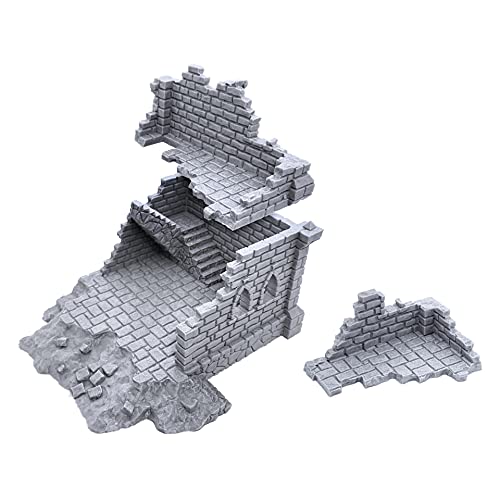 EnderToys Ulvheim Ruinen von Terrain4Print (Set B), 3D-gedruckte Tisch-RPG-Landschaft und Wargame Terrain für 28 mm Miniaturen von EnderToys