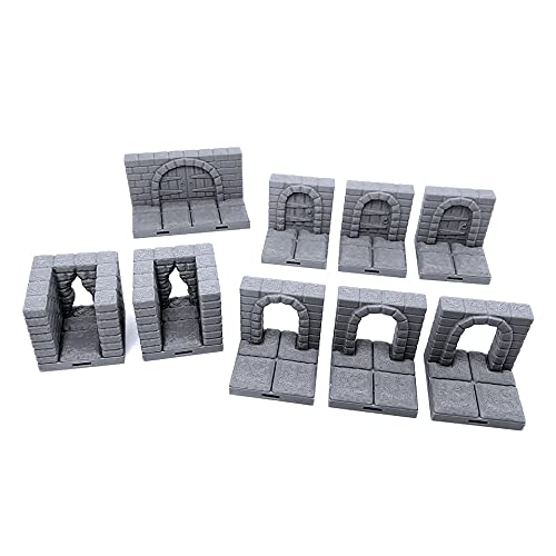 EnderToys Locking Dungeon Tiles – Türen und Eingänge, Geländelandschaft, Tischplatte, 28 mm, Miniaturen, Rollenspiel, 3D-Druck, lackierbar EnderToys Locking Dungeon Tiles – Türen und Eingänge, Geländelandschaft, Tischplatte, 28 mm, Miniaturen, Rollenspiel, 3D-Druck, lackierbar von EnderToys