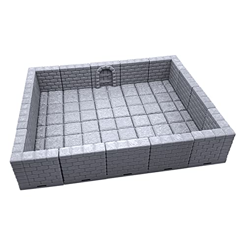 EnderToys Verschließbare Dungeon-Fliesen – Mauerwerk und Stein, Kriegsspiel-Gelände für Tischplatte, 28 mm Miniaturen, 3D-gedruckte Landschaft EnderToys Verschließbare Dungeon-Fliesen – Mauerwerk und Stein, Kriegsspiel-Gelände für Tischplatte, 28 mm Miniaturen, 3D-gedruckte Landschaft von EnderToys