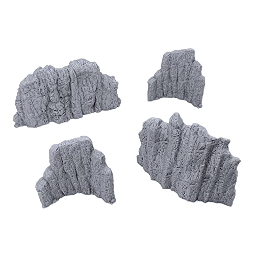 EnderToys Vulcanic Rock Wall Set A, 3D Printed Tabletop RPG Scenery and Wargame Terrain for 28mm Miniatures von EnderToys