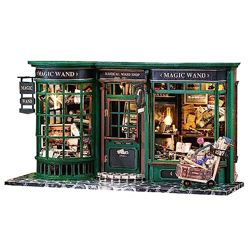 Endless Limit DIY Miniatur Haus Selber Bauen - Puppenhäuser Miniature House Bastelset aus mit LED Licht, Heim Deko | Bücherregal | Geschenkidee für Erwachsene von Endless Limit