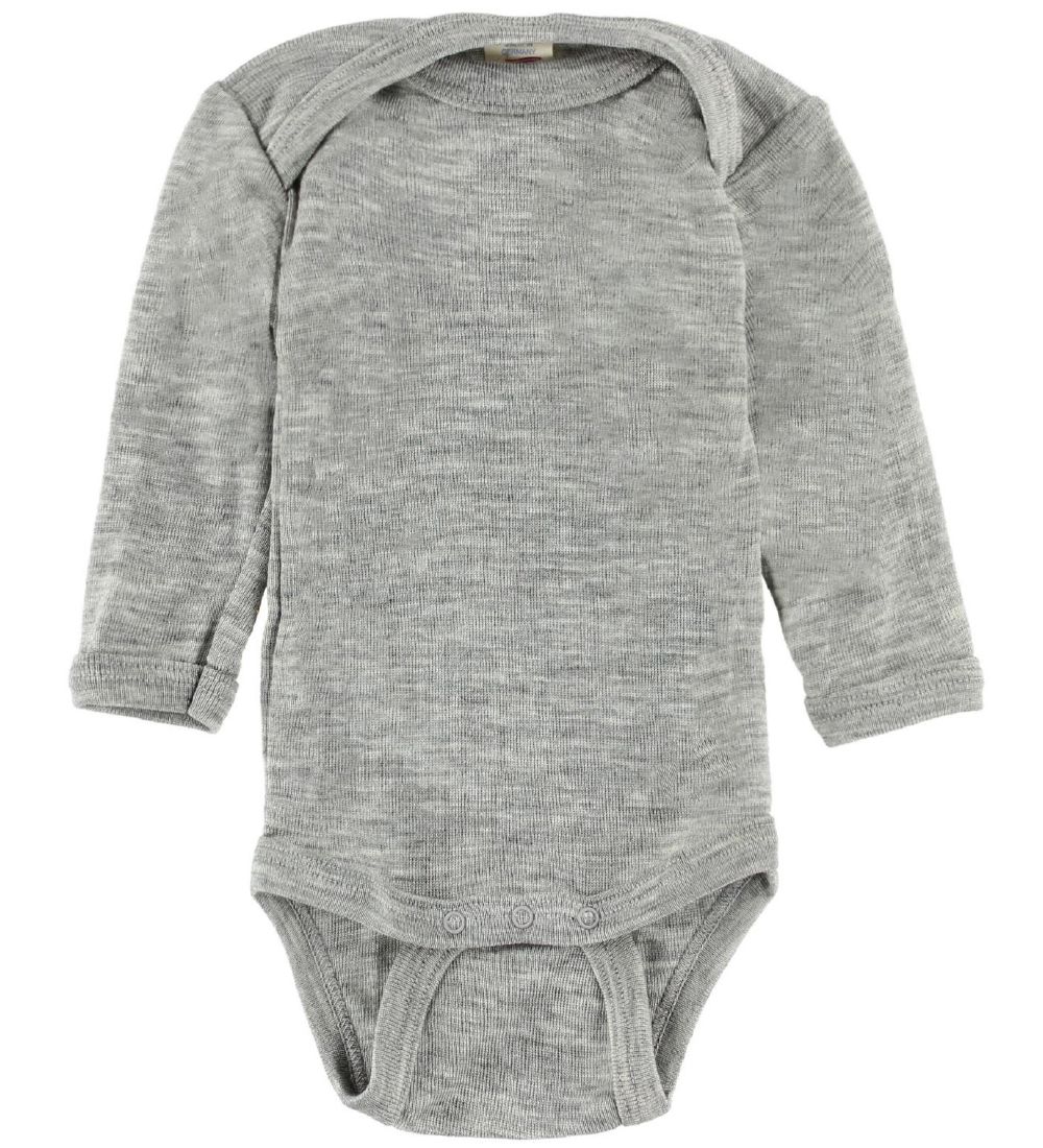 Engel Body - l/ä - Wolle/Seide - Grau Meliert - Engel - 86/92 - Body L/Ä Engel Body - l/ä - Wolle/Seide - Grau Meliert - Engel - 86/92 - Body L/Ä von Engel