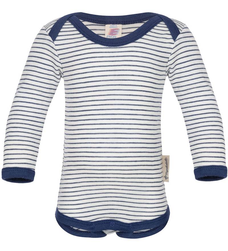 Engel Body l/ä - Wolle/Seide - Natural/Navy Blue - Engel - 86/92 - Body L/Ä Engel Body l/ä - Wolle/Seide - Natural/Navy Blue - Engel - 86/92 - Body L/Ä von Engel