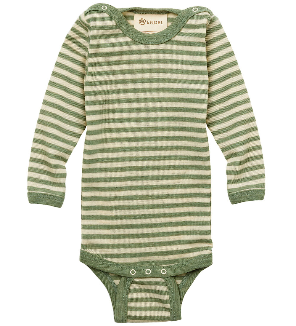 Engel Body l/ä - Wolle - Sage Green Melange/Natural - Engel - 98/104 - Body L/Ä Engel Body l/ä - Wolle - Sage Green Melange/Natural - Engel - 98/104 - Body L/Ä von Engel