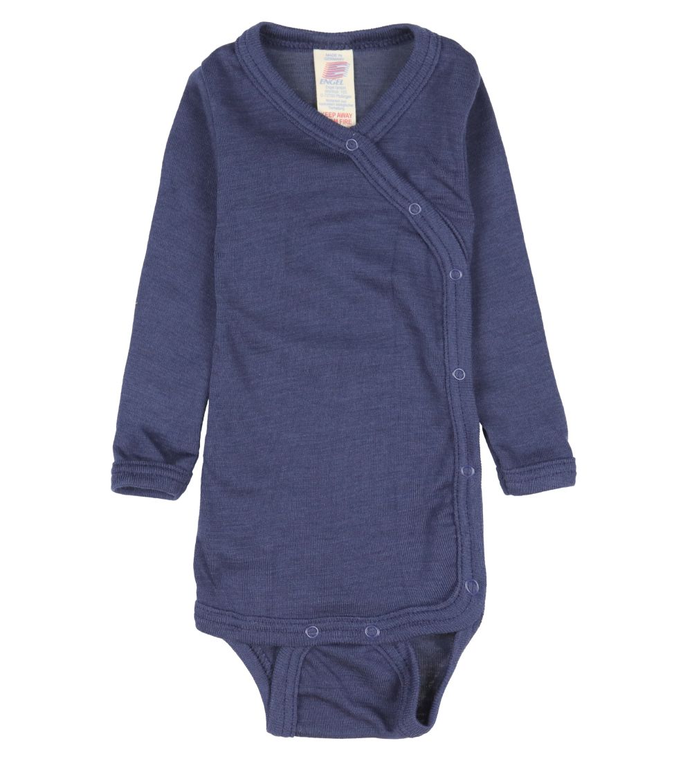 Engel Wickelbody l/ä - Wolle/Seide - Navy Blue - Engel - 74/80 - Body L/Ä Engel Wickelbody l/ä - Wolle/Seide - Navy Blue - Engel - 74/80 - Body L/Ä von Engel