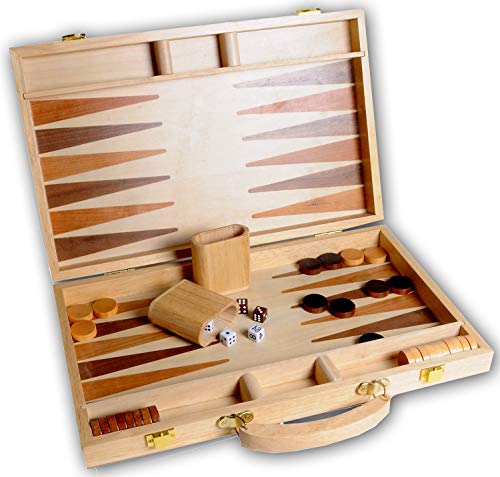 Eingelegtes hölzernes Backgammon-Set von Engelhart
