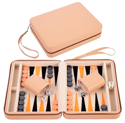 Engelhart- 250501 – Reisetasche Backgammon-Spiel 9 Zoll beige orange und schwarz Engelhart- 250501 – Reisetasche Backgammon-Spiel 9 Zoll beige orange und schwarz von Engelhart