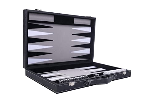 Engelhart - 250509 -PRO Backgammon 18", 45.5 cm - hochwertige Materialien - Perlmuttwürfel und Token von Engelhart