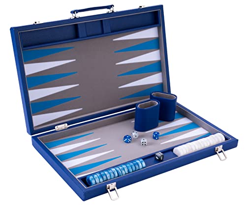 Engelhart - 250526 -PRO Backgammon 18", 45.5 cm - hochwertige Materialien - Perlmuttwürfel und Token von Engelhart