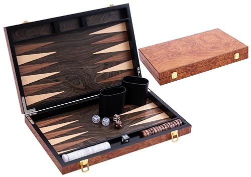 Engelhart- 250540 - Luxus-Backgammon, Rosenholzfurnier, lackiert von Engelhart