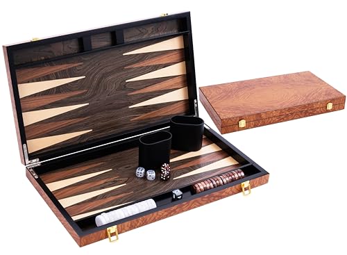 Engelhart- 250541 - Luxus-Backgammon 18 Zoll – Rosenholzfurnier, lackiert Engelhart- 250541 - Luxus-Backgammon 18 Zoll – Rosenholzfurnier, lackiert von Engelhart