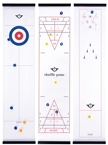 Engelhart – 340505 – 3-in-1-Spielbox: Curling, Shuffleboard, Bowling, Maße 120 x 28 cm Engelhart – 340505 – 3-in-1-Spielbox: Curling, Shuffleboard, Bowling, Maße 120 x 28 cm von Engelhart
