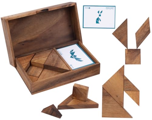 Engelhart - 350103 - Doppeltangram Tiere aus Holz - Holzpuzzle - Ökologisches Holzspiel - 1 und 2 Spieler - ab 4 Jahren Engelhart - 350103 - Doppeltangram Tiere aus Holz - Holzpuzzle - Ökologisches Holzspiel - 1 und 2 Spieler - ab 4 Jahren von Engelhart