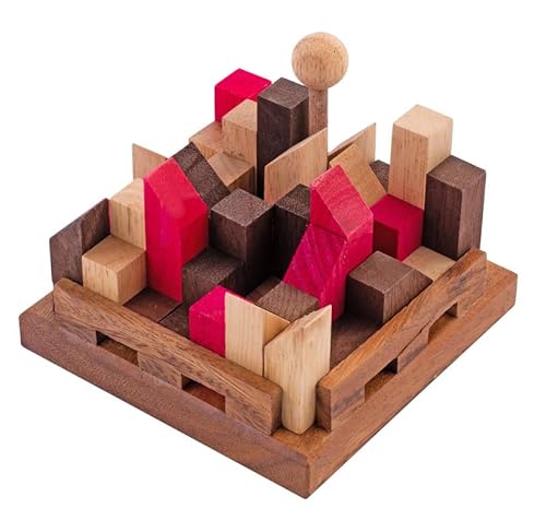 Engelhart – 350140- Die Höllenstadt Holz-Denkspiel Schwierigkeitsgrad schwer – 11 Teile – 13 Kombinationen – ab 10 Jahren – umweltfreundlich Engelhart – 350140- Die Höllenstadt Holz-Denkspiel Schwierigkeitsgrad schwer – 11 Teile – 13 Kombinationen – ab 10 Jahren – umweltfreundlich von Engelhart